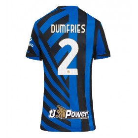 Inter Milan Denzel Dumfries #2 Hemmakläder Dam 2024-25 Kortärmad